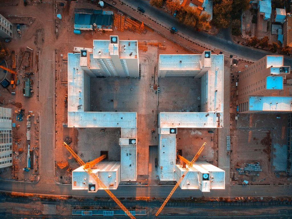 Construction Sites aerial photography