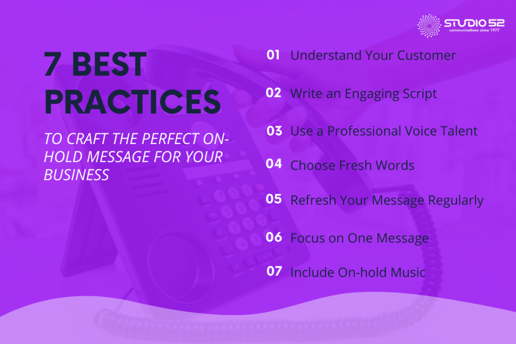 7 Best Practices To Craft the Perfect On-Hold Message For Your Business- Infographic