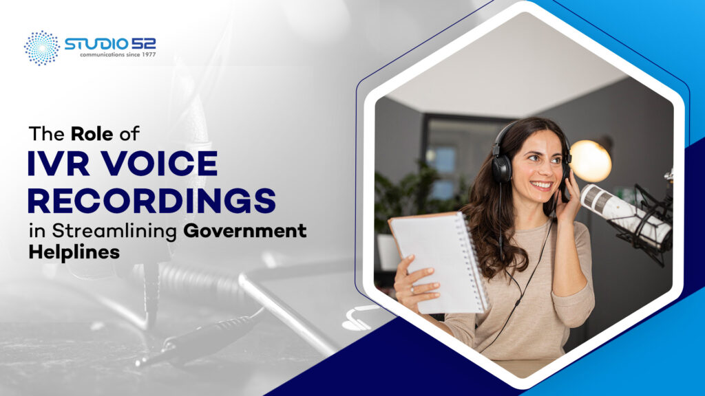 VR Voice Recordings in Streamlining Government Helplines