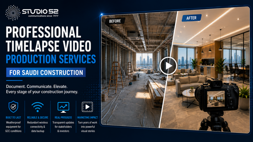 Professional Timelapse Video Production Services for Saudi Construction