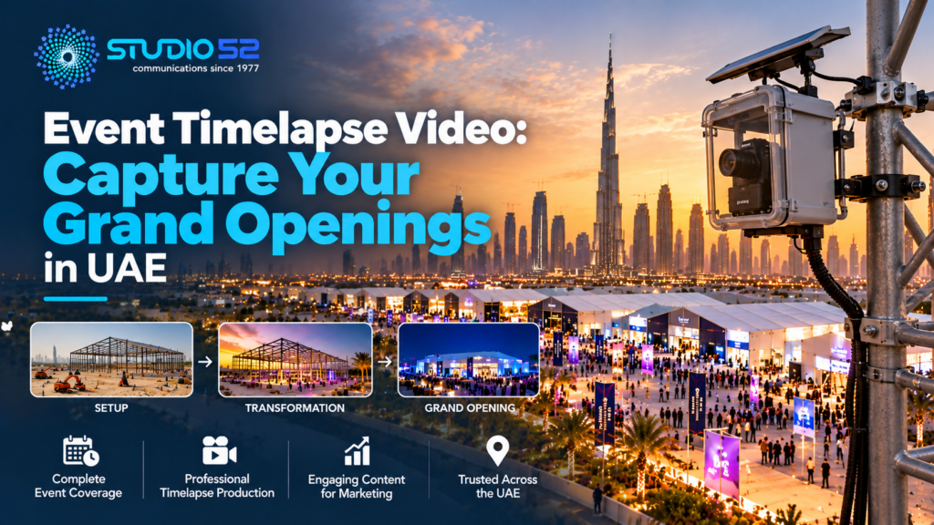 Event Timelapse Video: Capture Your Grand Openings in UAE