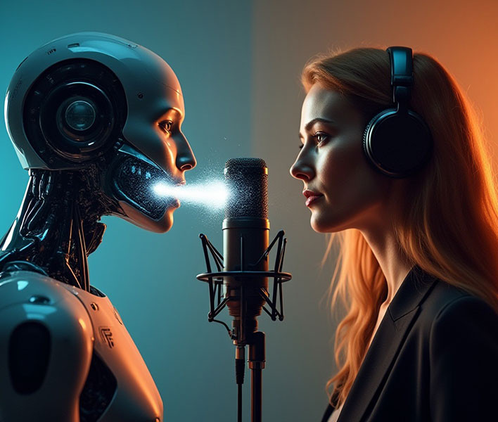 Human voice over