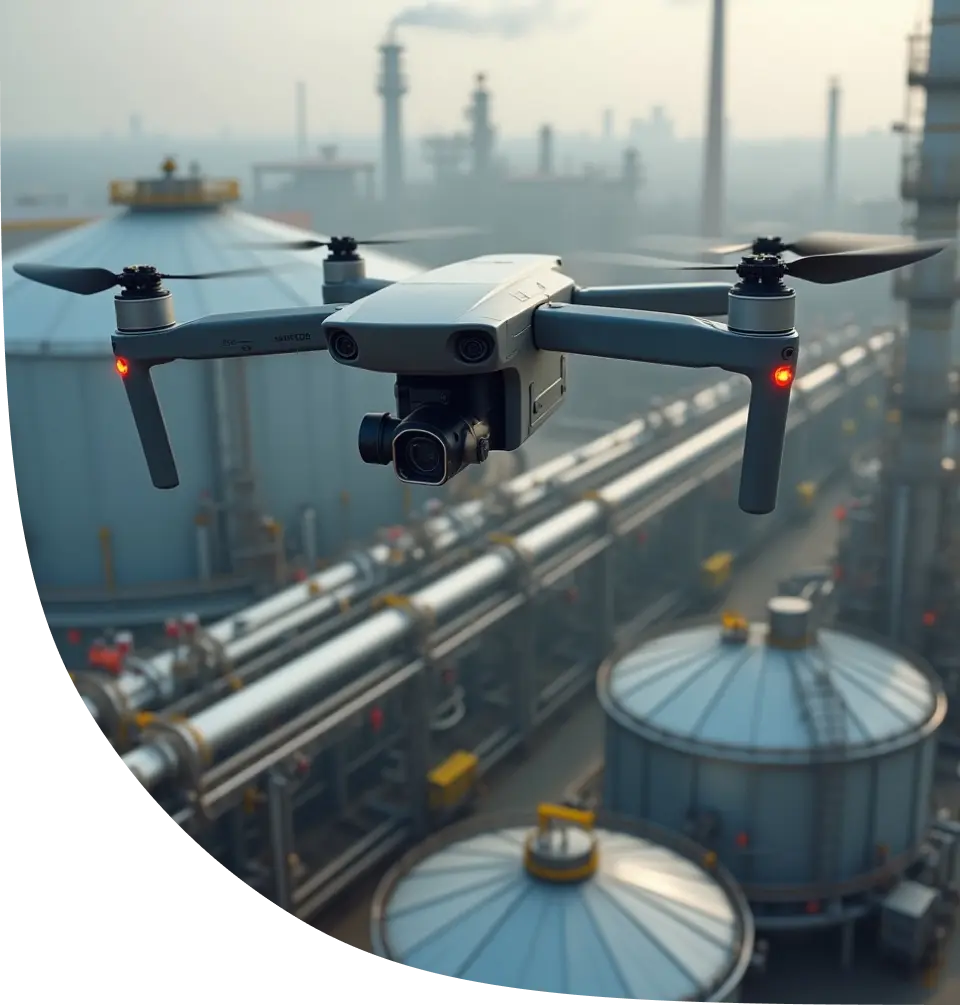 Drone Filming Helps Hazard Zone Monitoring in Saudi Arabia